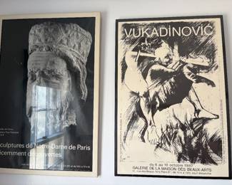nicely framed vintage prints and art posters