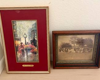 Framed prints and photos