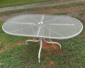 Vintage Wrought Iron Patio Table
