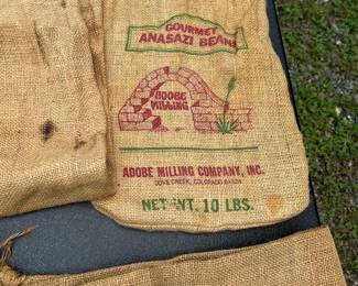Assorted Vintage Agricultural Company Burlap Sacks