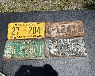 Incredible Vintage License Plate Collection