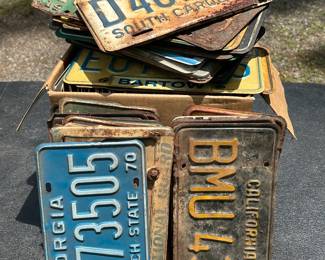 Incredible Vintage License Plate Collection