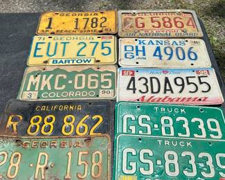 Incredible Vintage License Plate Collection