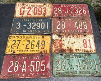 Incredible Vintage License Plate Collection
