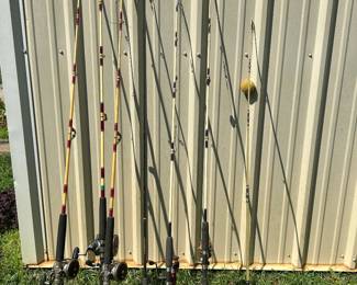 Dozens of Freshwater and Saltwater Fishing Rods/Reels