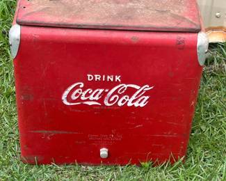 1950's Coca-Cola Metal Cooler