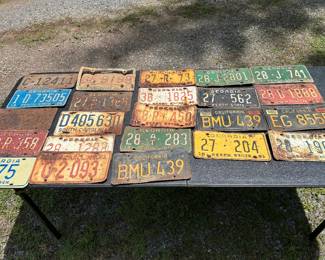 Incredible Vintage License Plate Collection