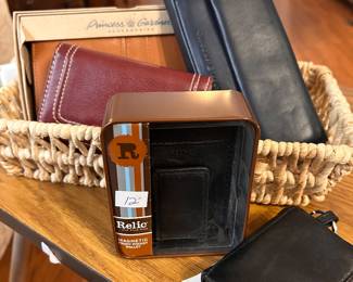 wallets, new in box