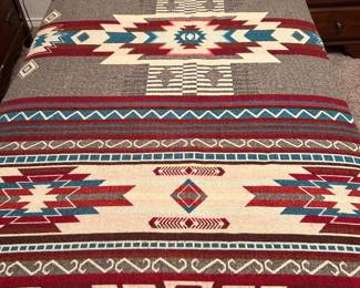 "OFF THE GRID" REVERSIBLE NAVAHO STYLE BLANKET