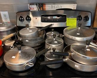 VINTAGE WEAR EVER POTS AND PANS