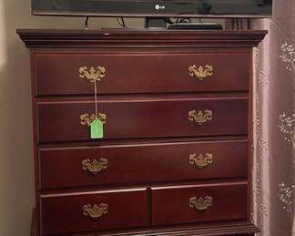 TALL DRESSER, LG FLATSCREEN TV