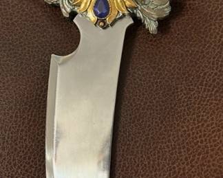 FANTASY DAGGER WITH DRAGON AND WOMAN (DANERYS?)