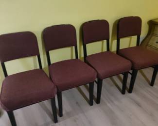 4 padded chairs