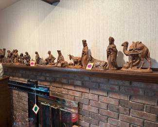 Ceramic nativity set