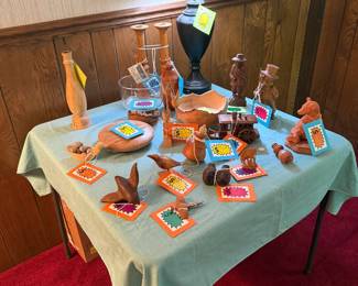 Handmade turned wood collection