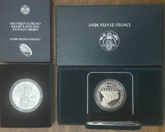 US Mint Commemorative and Silver Eagle Dollar