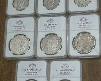 Morgan Dollars, Peace Dollars and Franklin Halves
