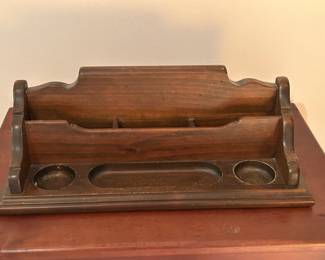 Vintage Wooden Desk Organizer