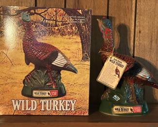 Wild Turkey Limited Edition No. 6 Striding Turkey Ceramic Decanter