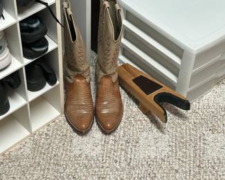 Multiple Pairs of Western Cowboy Boots