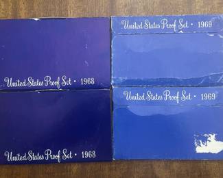 1968 and 1969 US Mint Proof Sets