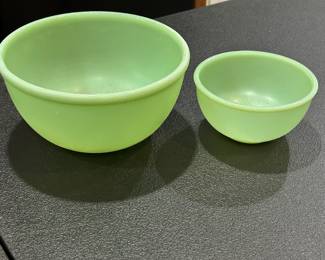 1950's Fire-King Jadeite Philbe Bowls