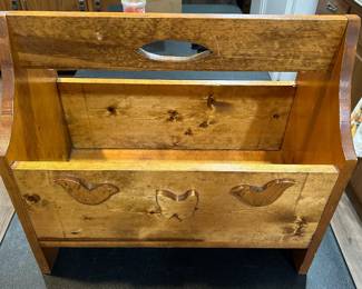 Wood Storage Basket
