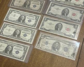 Silver Certificate and Red Seal Notes