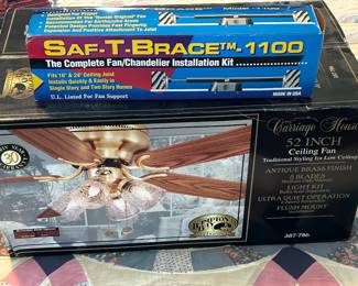 Ceiling Fan and Saf-T-Brace - New in Box