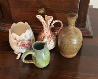 Assorted Vintage Pottery Decor Pieces