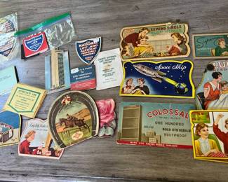 Vintage advertising needle books