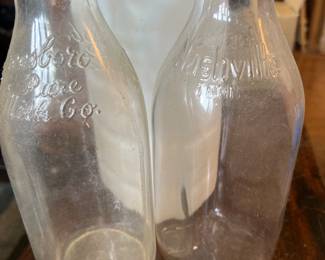 Nashville and Murfreesboro vintage milk bottles