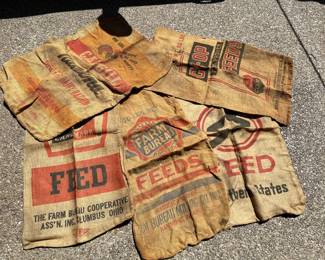 Tons of feed sacks