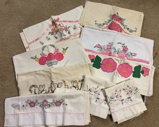 Vintage pillowcases