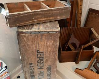 Wooden crates galore