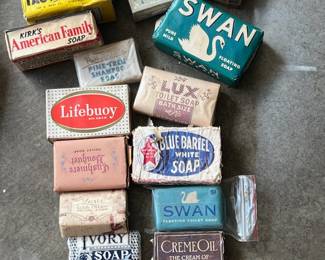 Vintage soaps and apothecary