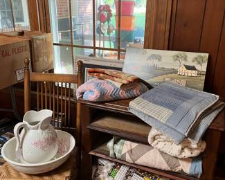 Quilts all over the house!!