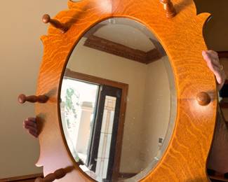Hall coat rack mirror $125