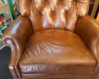 Leather arm chair $295