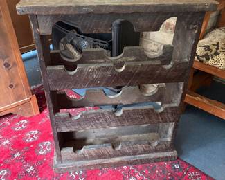 Rustic wine rack