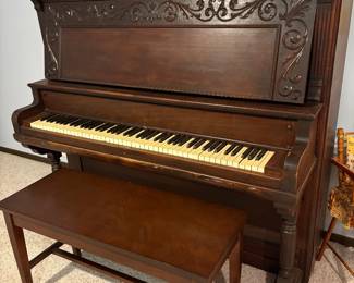 Beautiful piano (in basement)
