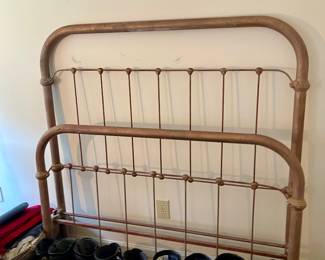 Full size antique brass bed