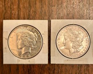 1926 Peace Dollar • 1896 Morgan Dollar