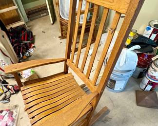 Oak Mission Style Rocking Chair