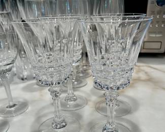 Cristal d'Arques Longchamps Durand 24% Lead Crystal Water Goblets