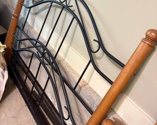 Metal & Wood Queen Headboard/Footboard