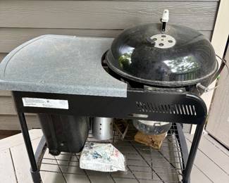 Weber Charcoal Grill & Table with Cover