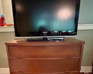 Cherry Bow-Front Dresser / Media Chest