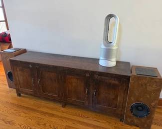Wood 4-Door Cabinet