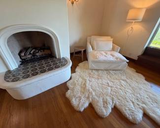 Slip Covered Double Chaise